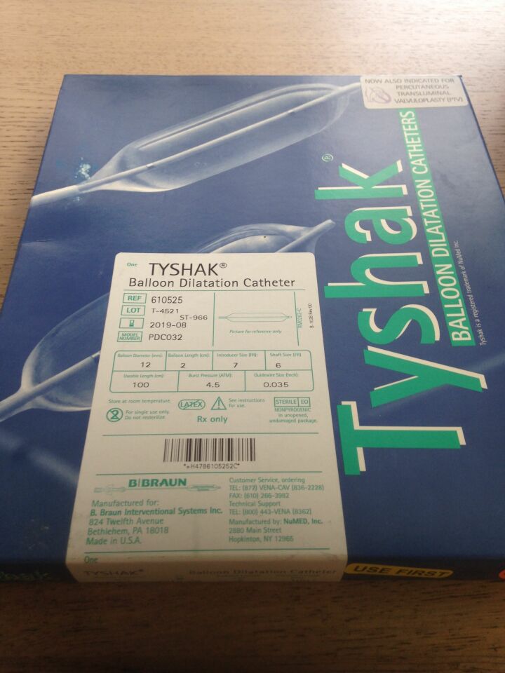 New BRAUN 610525 Tyshak Balloon Dilatation Catheter, 100cm (X ...