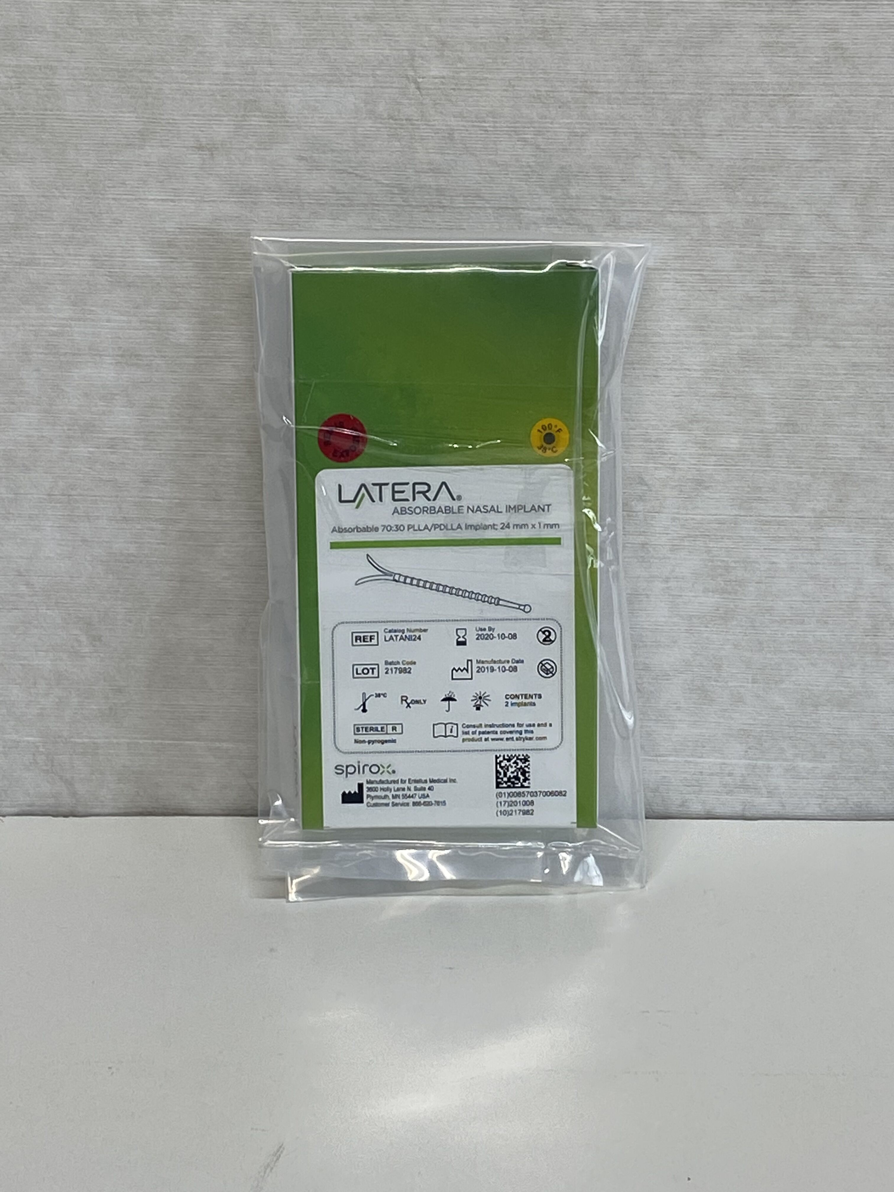 New SPIROX Latera Absorbable Nasal LATANI24 Exp 10 2020 a10 LATANI24 new-spirox-latera-absorbable-nasal-latani24-exp-10-2020-a10-latani24