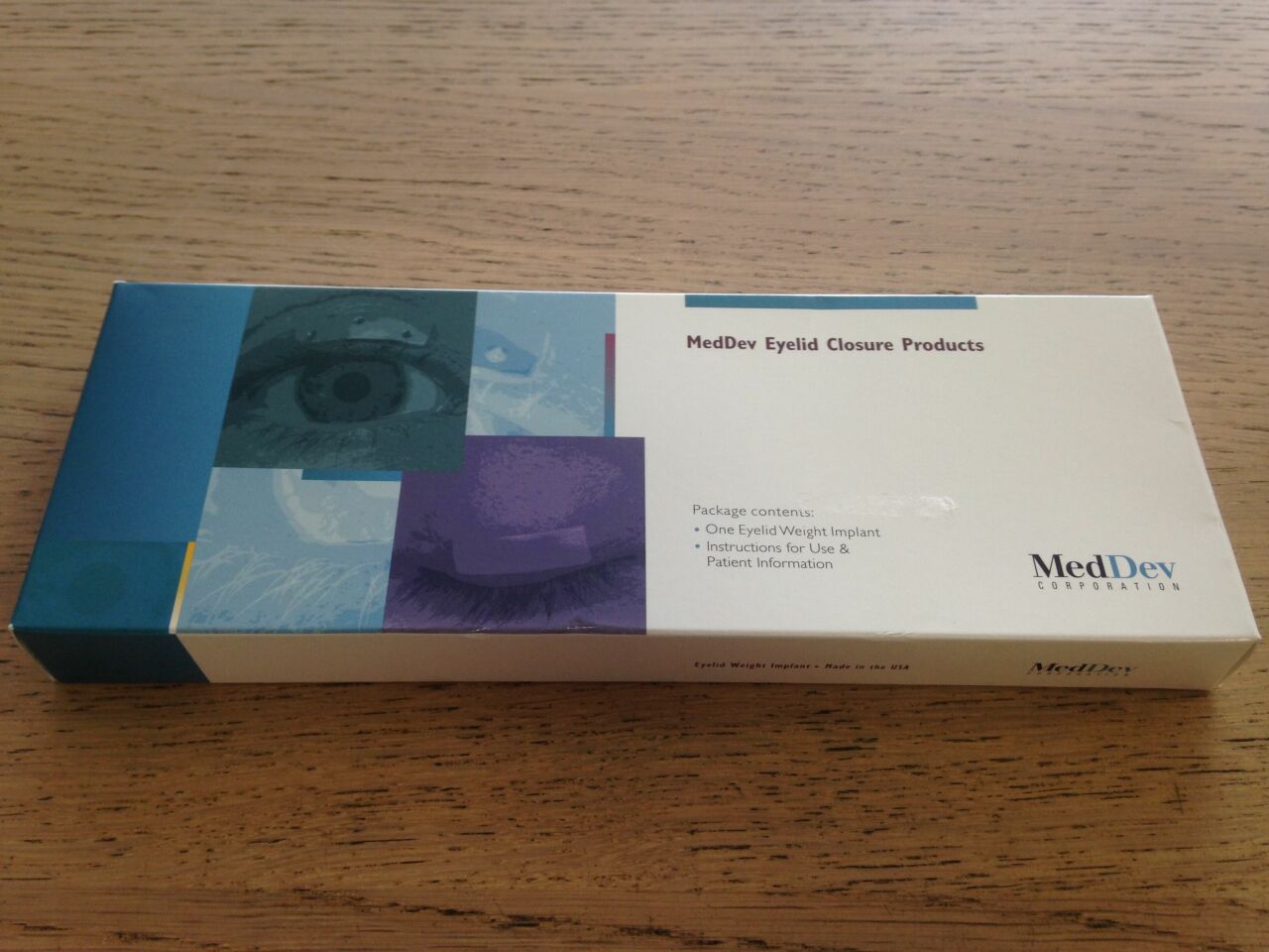 New MEDDEV LL3012 Contour Gold Eyelid Weight Implant (X) Disposables ...