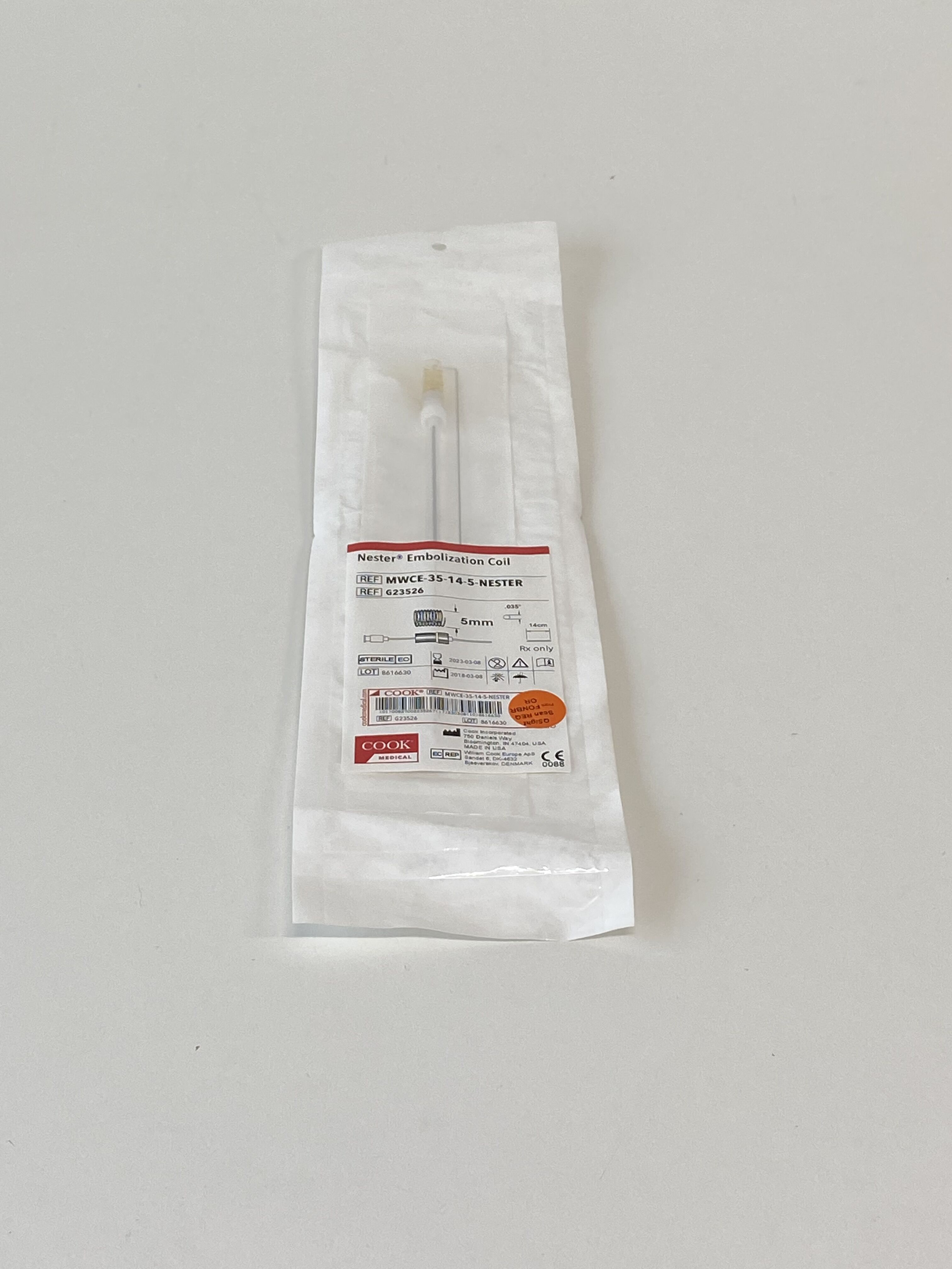 New COOK MEDICAL Nester Embolization Coil G23526 Exp.202303 (T13