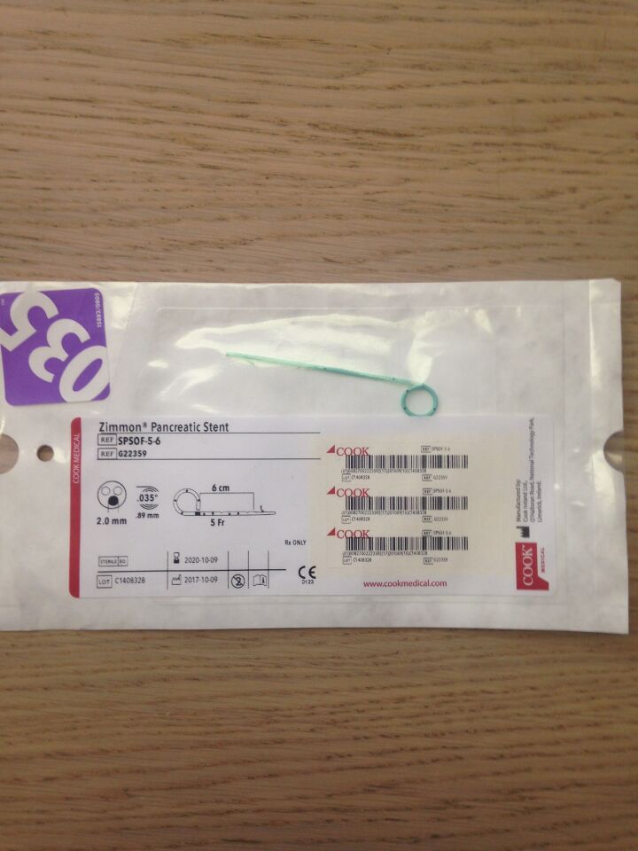 New COOK G22359 Zimmon Pancreatic Stent (X) Disposables - General For ...