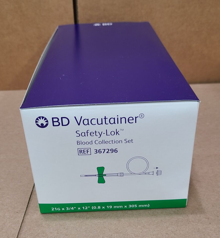 New Bd Brand New Box Of Vacutainer Safety Lok Blood Collection Set G X X X Mm