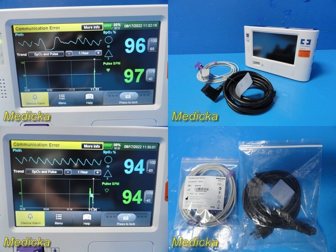 Used COVIDIEN 2015 Nellcor PM1000N Respiratory Monitor For Sale ...