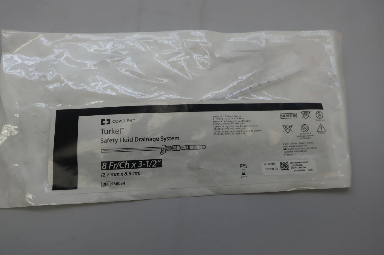 New COVIDIEN 566034EXP 566034 : Turkel Safety Fluid Drainage System ...