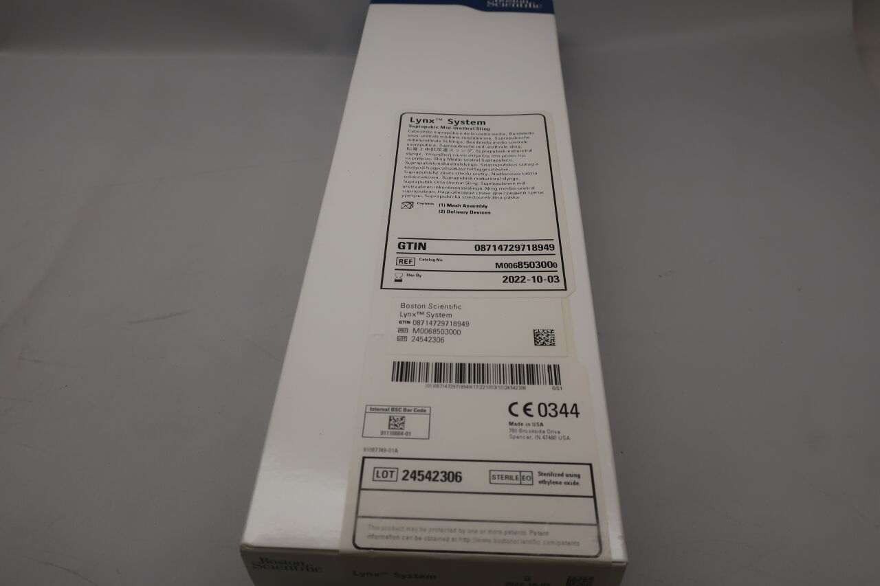 New BOSTON SCIENTIFIC 850300 : Lynx System Suprapubic Mid-Urethral ...