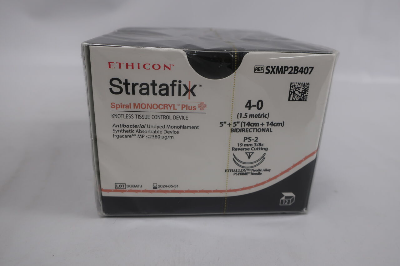 New ETHICON SXMP2B407 Stratafix Spiral Monocryl Plus Knotless Tissue ...