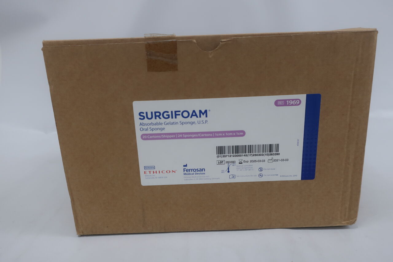 Nuevo ETHICON 1969 Surgifoam Absorbable Gelatin Sponges - Surgifoam ...