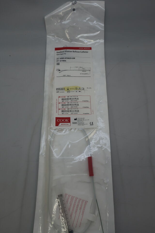 New COOK G17844 Urethral Dilation Balloon Catheter 7F x 29cm, Open Tip ...