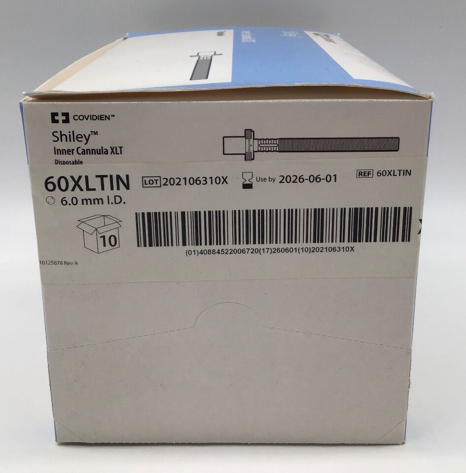 New COVIDIEN 60XLTIN Shiley Disposable Inner Cannula XLT - Box of 10 ...