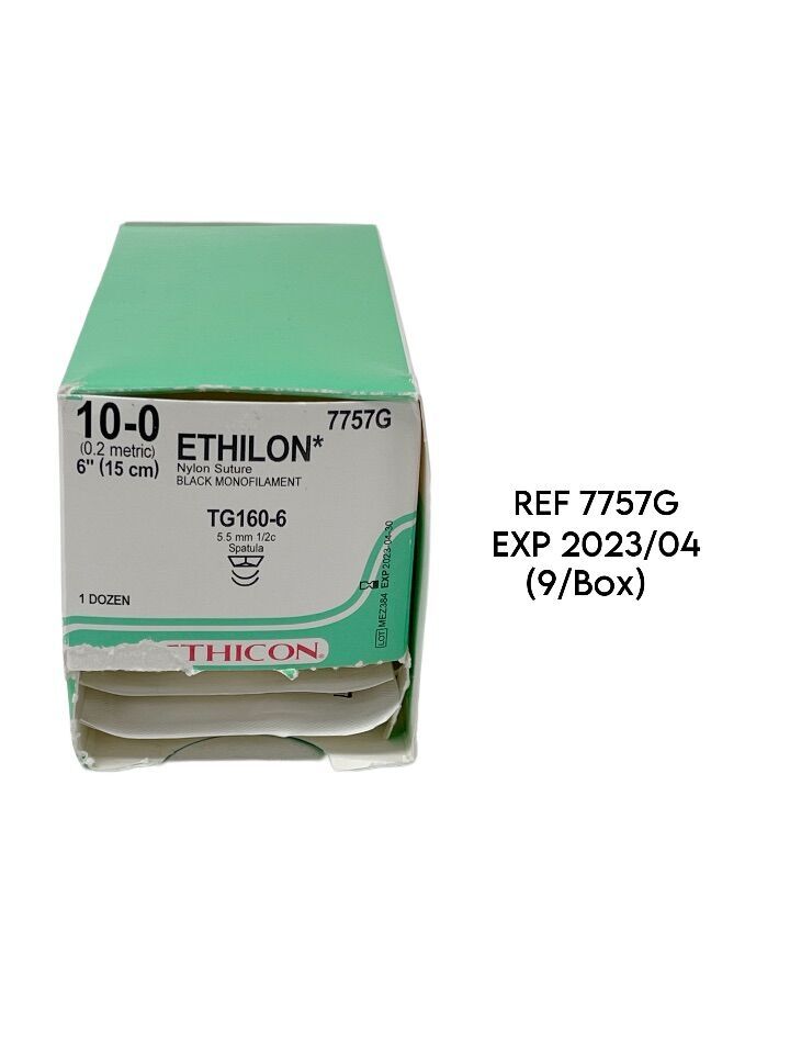 New Ethicon Ref G Ethilon Nylon Suture Metric Cm