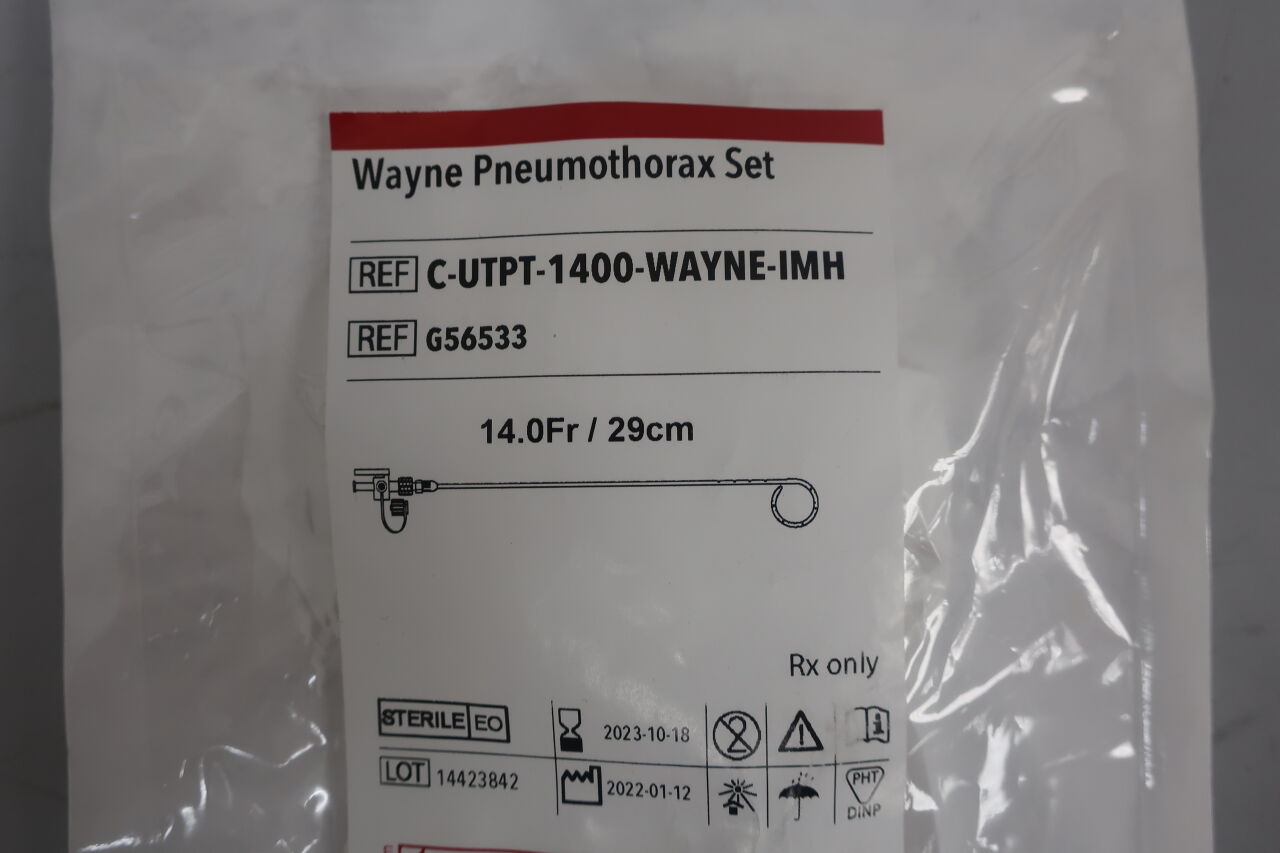 New COOK G56533 Wayne Pneumothorax Set 14F x 29cm Disposables - General ...