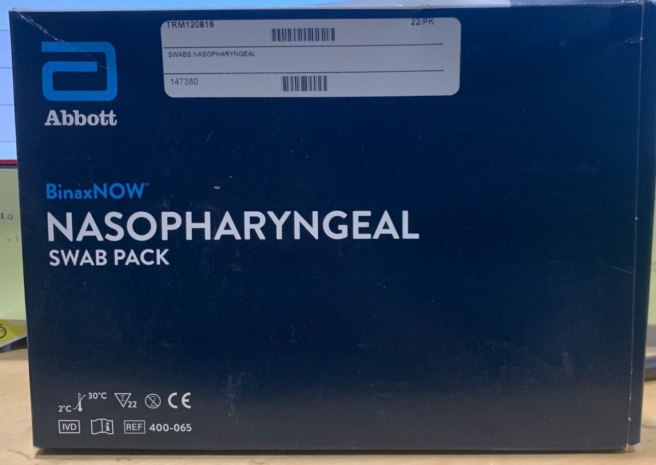 New ABBOTT 400-065 Abbott BinaxNOW Nasopharyngeal swab pack - 400-065 ...