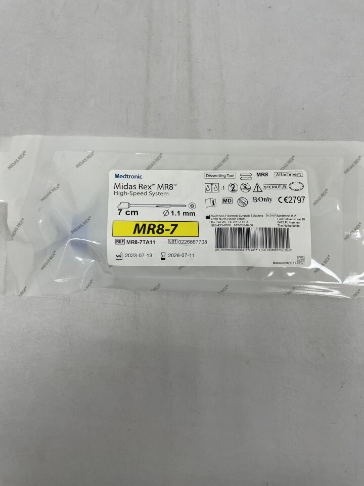 New MEDTRONIC MR8-7TA11 Midas Rex TOOL MR8 7CM TAPER 1.1MM Disposables ...