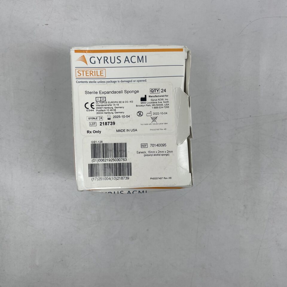 New GYRUS ACMI 70140095 Ear Wick, 16 mm x 2 mm x 2 mm, sterile ...