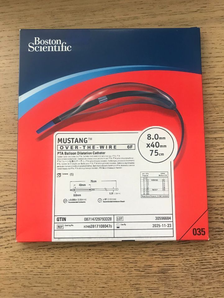 Nuevo BOSTON SCIENTIFIC 3917108047 Mustang OTW PTA Balloon Dilatation ...