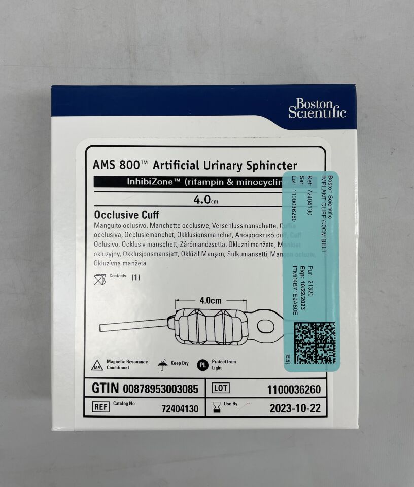 New BOSTON SCIENTIFIC 72404130 AMS 800 Artificial Urinary Sphincter ...