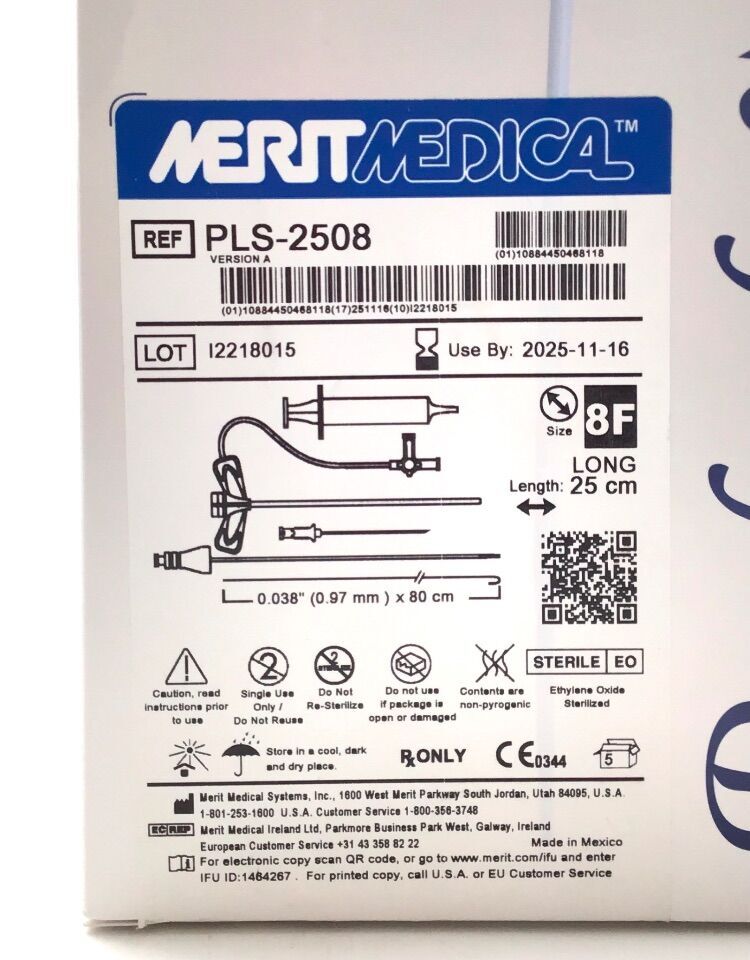 New Merit Medical Prelude Snap Splittable Sheath Introducer Box Of 5