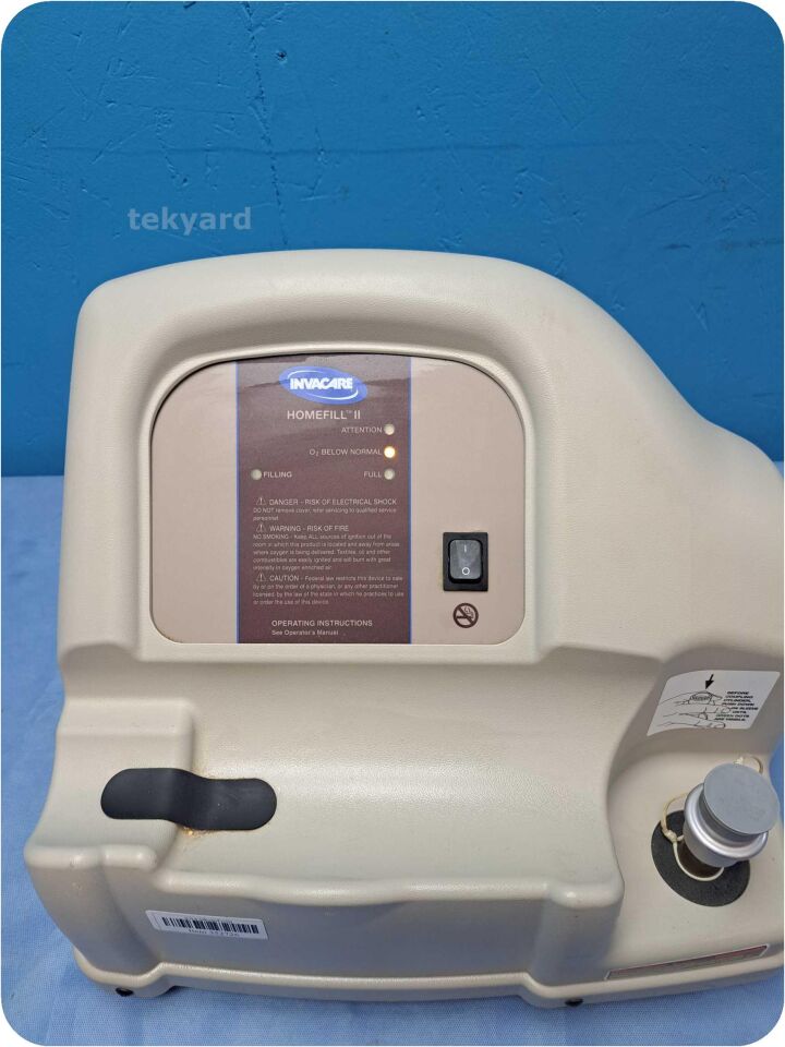 Used INVACARE HomeFill ll Compatible SensO2 Oxygen Concentrator For