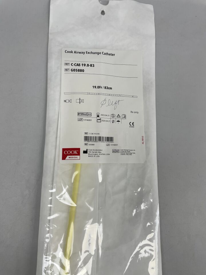 New COOK G05880 Airway Exchange Catheter 19.0Fr/83cm Disposables ...