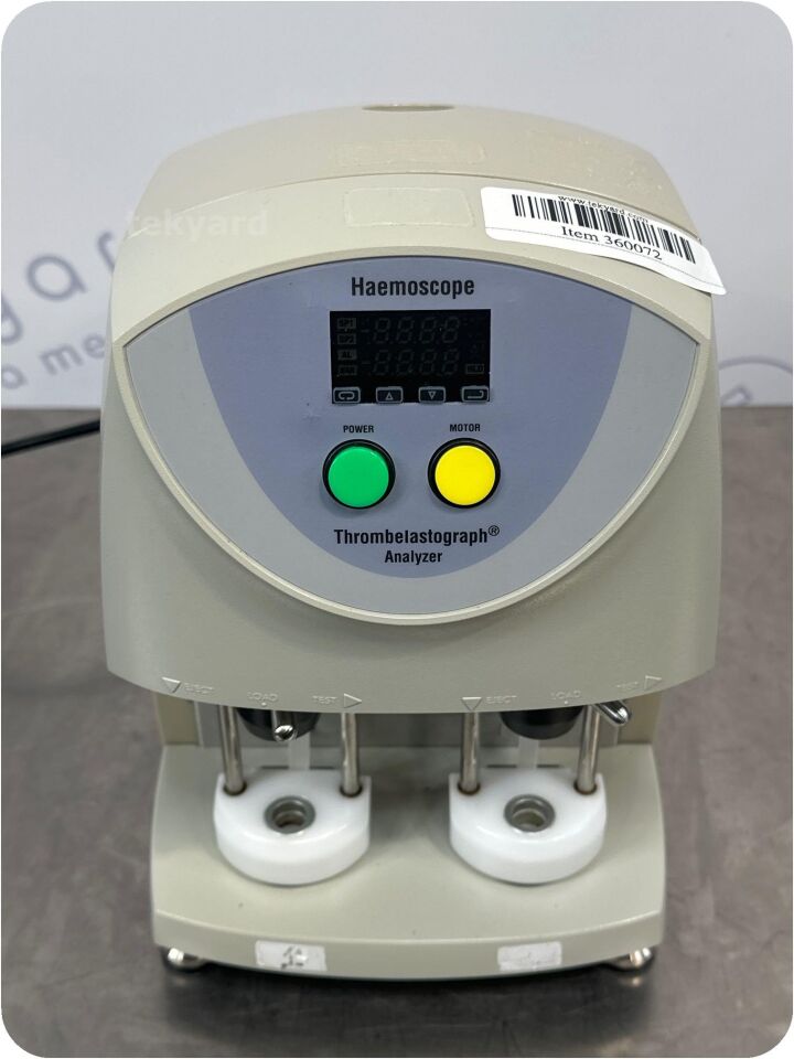 Used HAEMOSCOPE CORPORATION TEG 5000 Thrombelastograph Hemostasis Lab ...