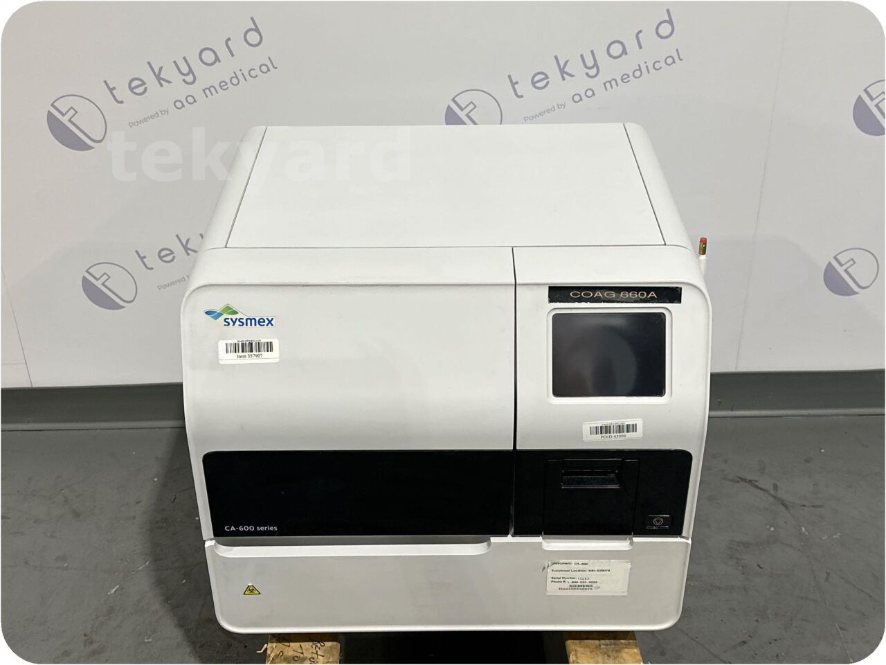 Used SYSMEX CA-600 Series CA-660 Automated Blood Coagulation Analyzer ...