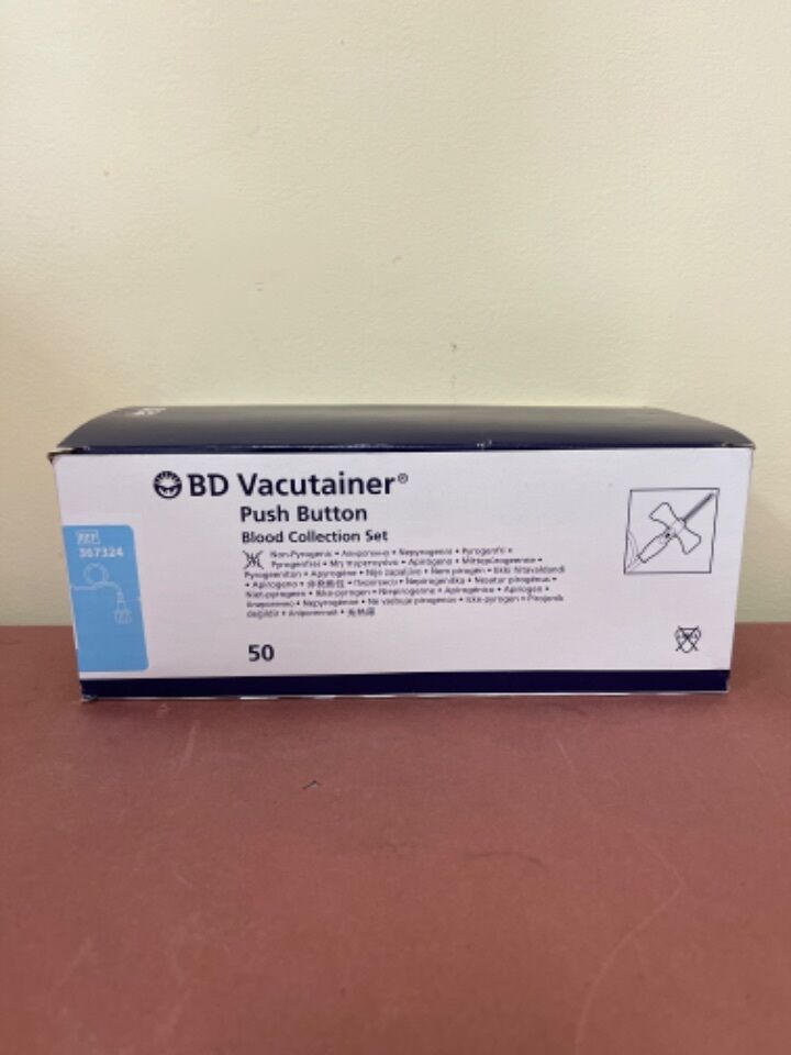 New Bd 367324 Vacutainer Push Button Blood Collection Set, Box Of 50 