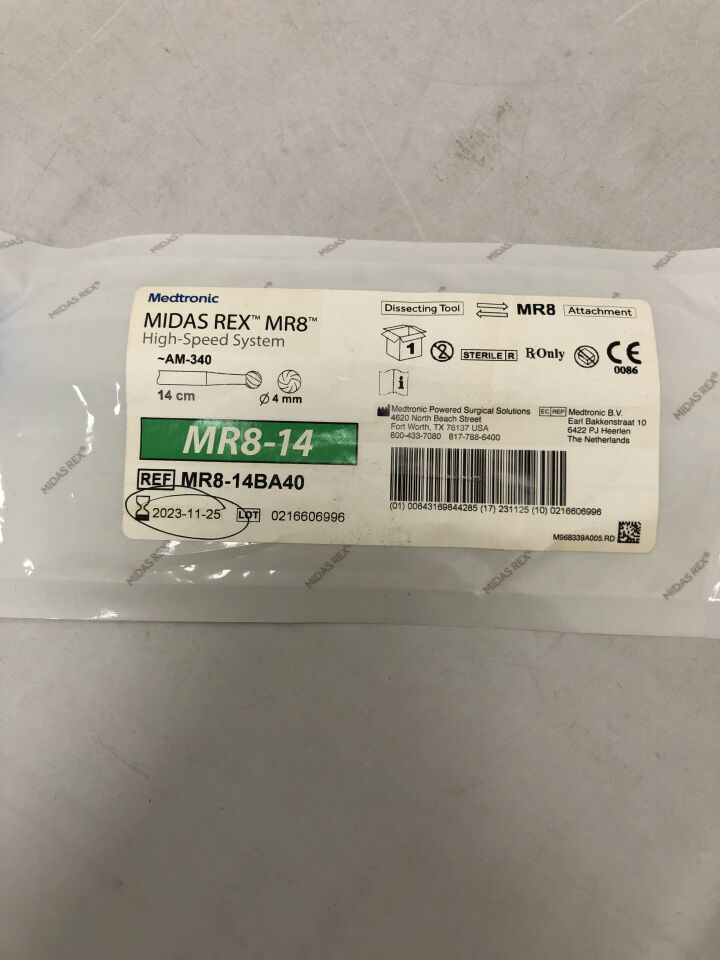 New MEDTRONIC MR8-14BA40 Midas Rex MR8 High Speed System Dissecting ...